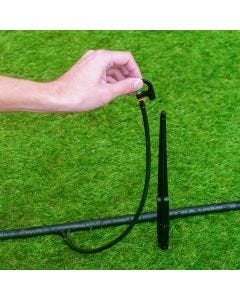 HydroSure 50cm Push Fit Micro Sprinkler Spike - Black - Pack of 20